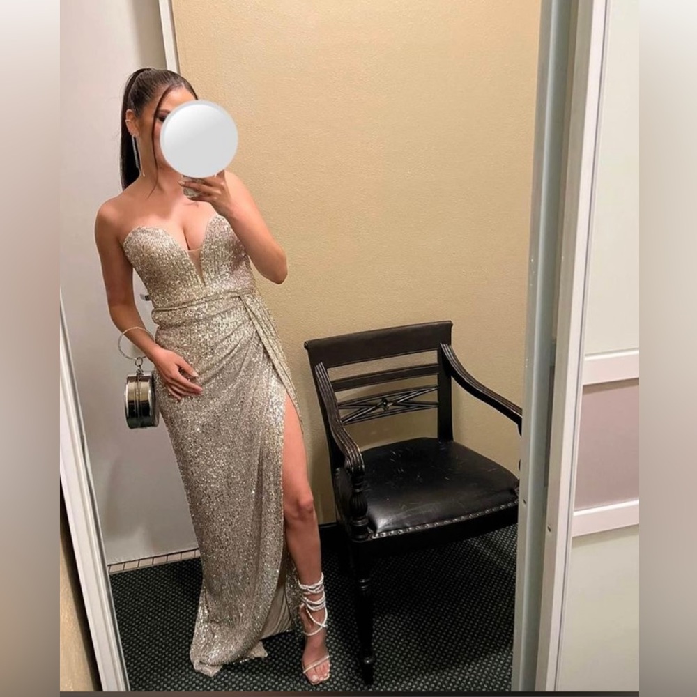 Jovani strapless dress
